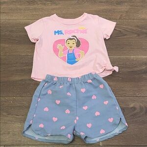 Ms Rachel Pink and Blue Kids Matching Set
